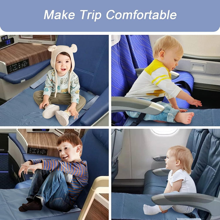 79 x 44cm Kids Airplane Seat Extender Portable Travel Seat Cushion(Black) - Seat Accessories by PMC TechLife | Online Shopping South Africa | PMC TechLife