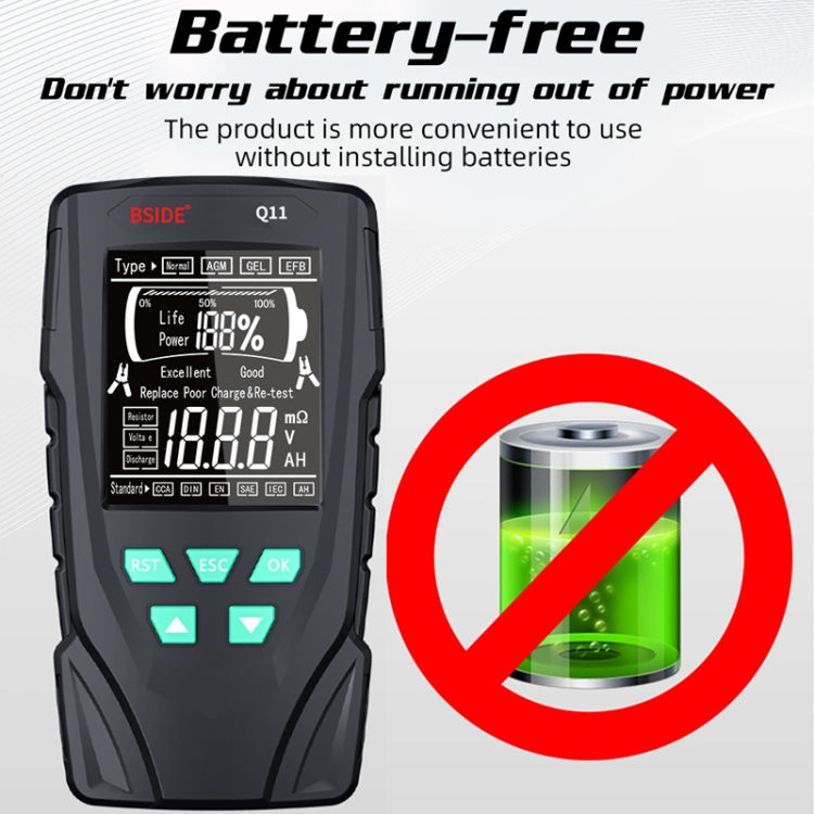 BSIDE Q11 Car Battery Detector 12V/24V Battery Life Capacity Internal Resistance Tester - free shipping - PMC TechLife - Order now!