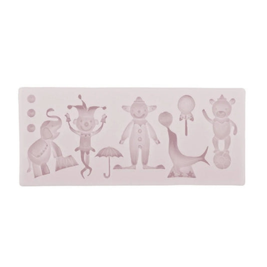 Circus Themed Clown Animal Silicone Mold Baking Cake Decoration Mold, Spec: A823 Gray - Food Molds by PMC Jewellery | Online Shopping South Africa | PMC Jewellery