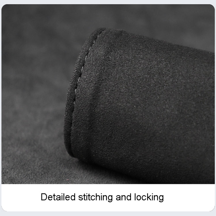 1pair Car Door Handle Decorative Anti-Scratch Cover Car Slippery Leather Inner Door Handle Protective Cover(Black) - Car Interior Mouldings by PMC TechLife | Online Shopping South Africa | PMC TechLife | Buy Now Pay Later Mobicred