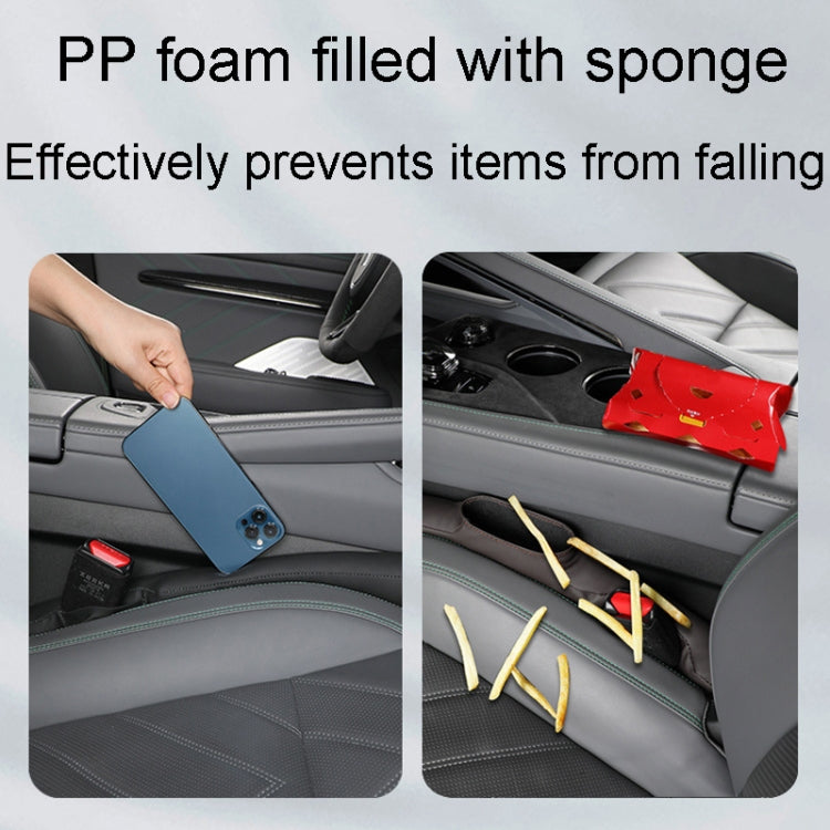 1pair Car Seat Storage Organizer Seat Anti Leakage Seam Fillers(Dark Coffee) - Seat Accessories by PMC Jewellery | Online Shopping South Africa | PMC Jewellery | Buy Now Pay Later Mobicred