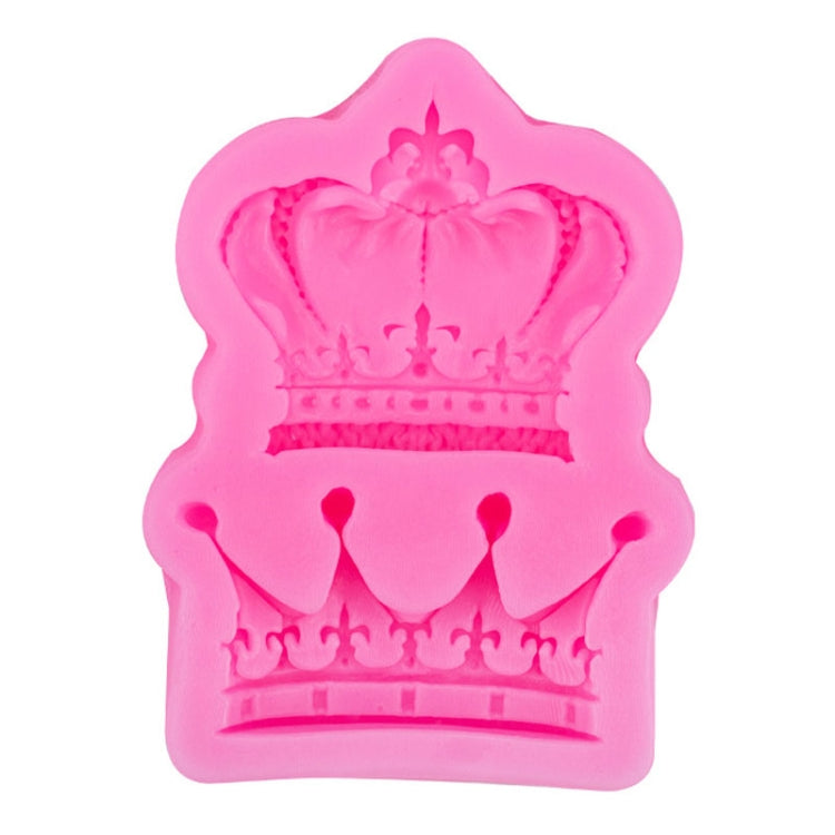 Crown Silicone Chocolate Fondant Baking Cake Mold Handmade Soft Pottery Glue Mold(Pink) - Food Molds by PMC Jewellery | Online Shopping South Africa | PMC Jewellery