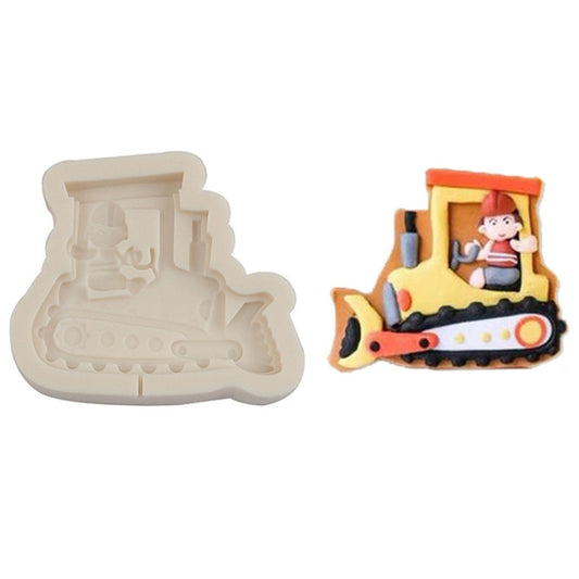 Cartoon Construction Site Tools Engineering Car Cake Decoration Molds, Specification: MK-3058 (Light Gray) - Food Molds by PMC Jewellery | Online Shopping South Africa | PMC Jewellery