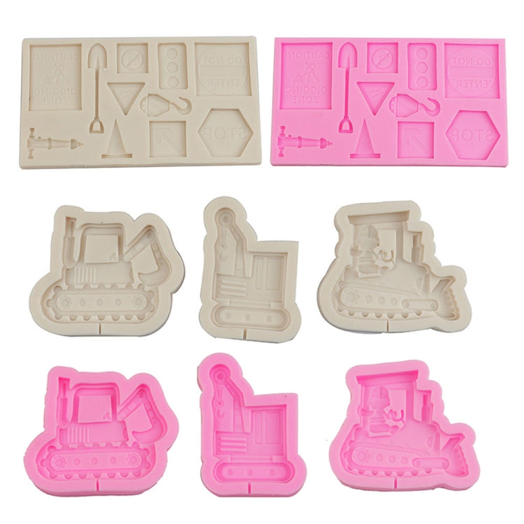 Cartoon Construction Site Tools Engineering Car Cake Decoration Molds, Specification: MK-3057 (Light Gray) - Food Molds by PMC Jewellery | Online Shopping South Africa | PMC Jewellery