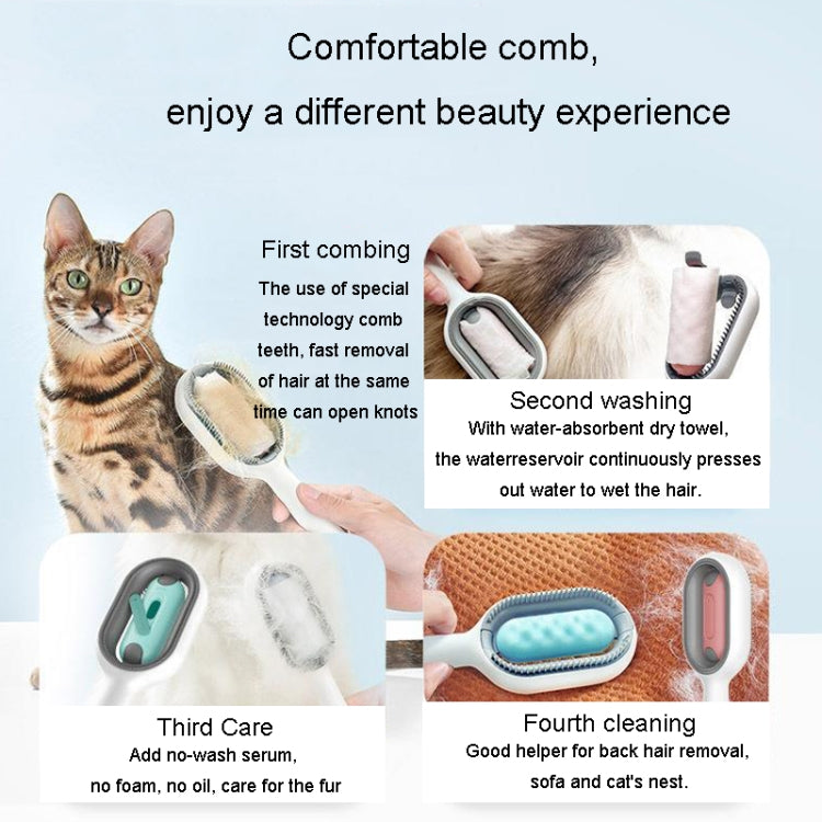 Pet Cats With Water Tank Hair Removal Comb Cleaning Hair Brush, Style: Long Hair (Pink) - Brushes & Combs by PMC TechLife | Online Shopping South Africa | PMC TechLife