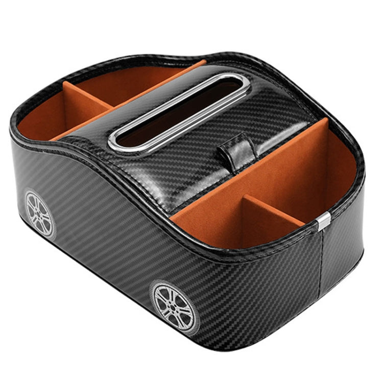 Cat Supplies Leather Storage Box Car Split Paper Tissue Box, Color: Carbon Fiber Black - Stowing Tidying by PMC Jewellery | Online Shopping South Africa | PMC Jewellery | Buy Now Pay Later Mobicred