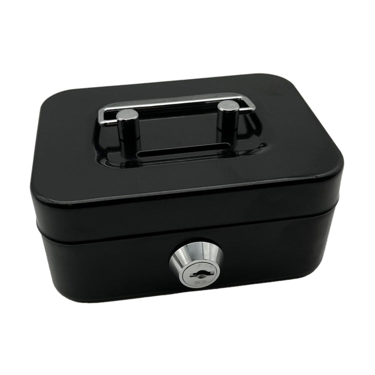 Portable Metal Safe Cash Box Piggy Bank Money Organizer with Key(Small Black) - free shipping - PMc TechLife - Order now!