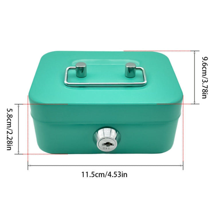 Portable Metal Safe Cash Box Piggy Bank Money Organizer with Key(Small Pink) - free shipping - PMc TechLife - Order now!