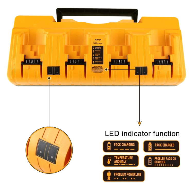 DCB104 Portable Fast Charger 12V-20V Electric Tool Lithium Battery Charger, For Dewalt DCB127 / DCB200 / DCB205 / DCB206, Plug: AU - Electric Saws & Accessories by PMc TechLife | Online Shopping South Africa | PMc TechLife | Buy Now Pay Later Mobicred
