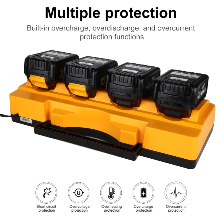 DCB104 Portable Fast Charger 12V-20V Electric Tool Lithium Battery Charger, For Dewalt DCB127 / DCB200 / DCB205 / DCB206, Plug: UK - Electric Saws & Accessories by PMc TechLife | Online Shopping South Africa | PMc TechLife | Buy Now Pay Later Mobicred