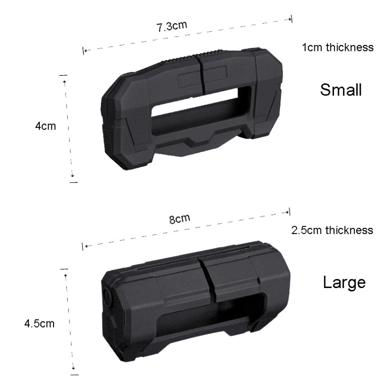 Large Car Seatbelt Buckle Protective Cover Anti Scratch Silicone Protector For Safety Belt Plugs(Black) - Seat Belts & Padding by PMC TechLife | Online Shopping South Africa | PMC TechLife | Buy Now Pay Later Mobicred