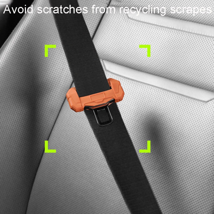 Large Car Seatbelt Buckle Protective Cover Anti Scratch Silicone Protector For Safety Belt Plugs(Green) - Seat Belts & Padding by PMC Jewellery | Online Shopping South Africa | PMC Jewellery | Buy Now Pay Later Mobicred