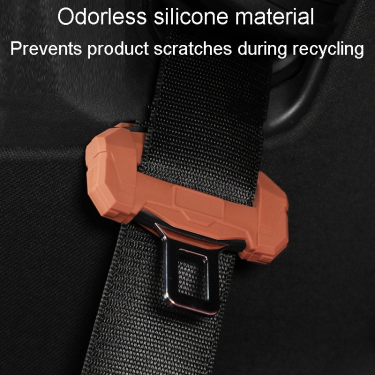 Large Car Seatbelt Buckle Protective Cover Anti Scratch Silicone Protector For Safety Belt Plugs(Black) - Seat Belts & Padding by PMC Jewellery | Online Shopping South Africa | PMC Jewellery | Buy Now Pay Later Mobicred