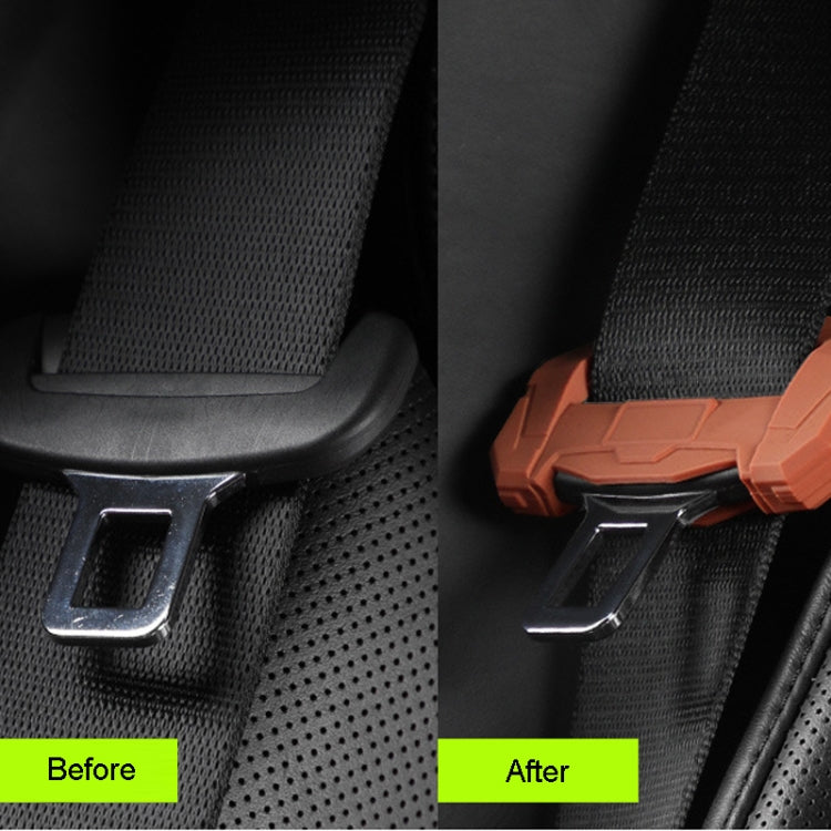 Large Car Seatbelt Buckle Protective Cover Anti Scratch Silicone Protector For Safety Belt Plugs(Green) - Seat Belts & Padding by PMC Jewellery | Online Shopping South Africa | PMC Jewellery | Buy Now Pay Later Mobicred