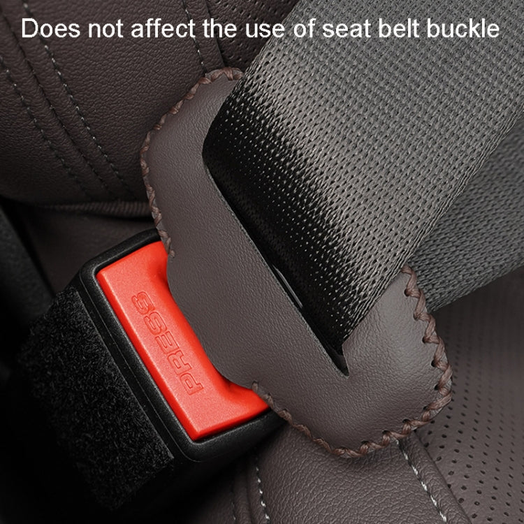 For BMW 1pair Seatbelt Insert Protector Bumper Belt Chuck Decoration(Brown) - Seat Belts & Padding by PMC TechLife | Online Shopping South Africa | PMC TechLife | Buy Now Pay Later Mobicred