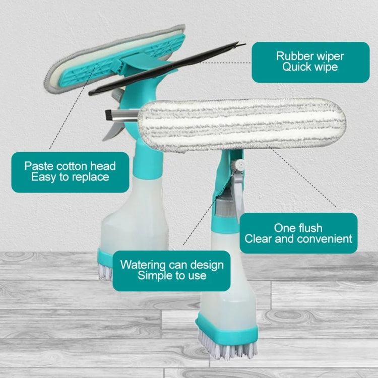 4 In 1 Double-sided Glass Wiper Window Squeegee Portable Spray Mirror Car Glass Cleaner  YJ520 - Sponges, Cloths & Brushes by PMC TechLife | Online Shopping South Africa | PMC TechLife | Buy Now Pay Later Mobicred