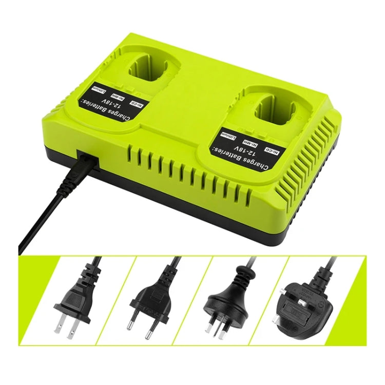 For RYOBI P108 / P117 12-18V Lithium Nickel Battery Dual Port Charger, Plug: AU - free shipping - PMc TechLife - Order now!