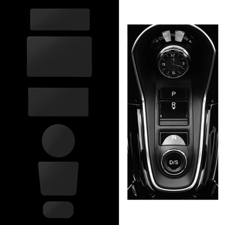 For Acura CDX/19 RDX Car Interior Protective Film, Color: 6pcs /Set Gear Button Sticker - Sticker Tools by PMC TechLife | Online Shopping South Africa | PMC TechLife | Buy Now Pay Later Mobicred