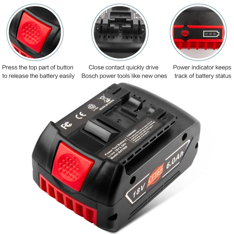 4000mAh 18V Electric Tool Battery Electrical Drilling Spare Battery, For Bosch BSH180 / CAG180-01 / CCS180 / CCS180B / CCS180K - free shipping - PMc TechLife - Order now!