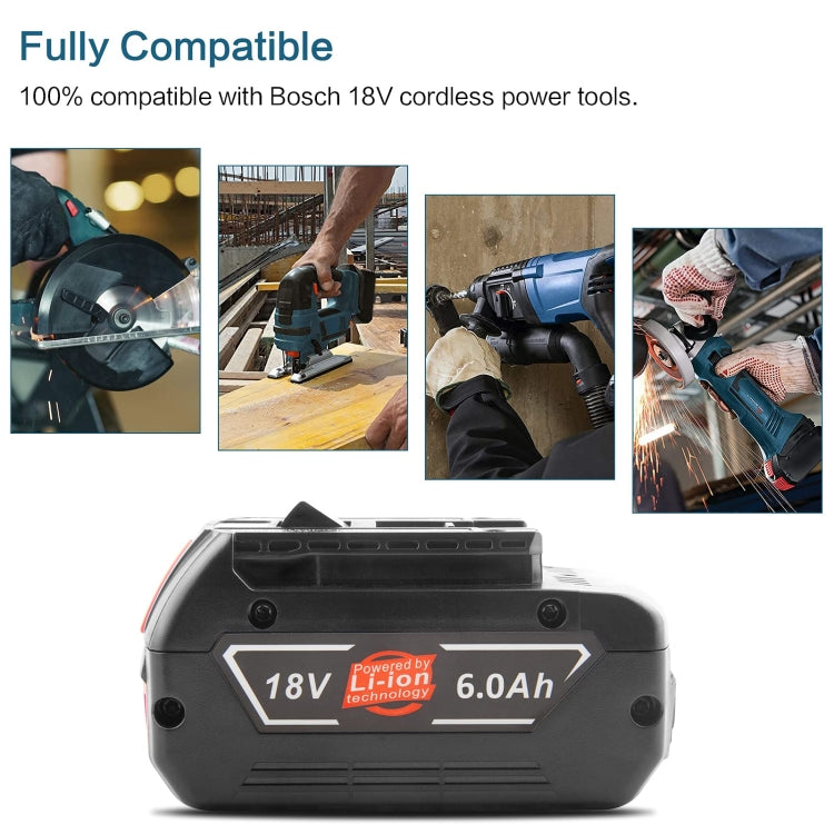3000mAh 18V Electric Tool Battery Electrical Drilling Spare Battery, For Bosch BSH180 / CAG180-01 / CCS180 / CCS180B / CCS180K - free shipping - PMc TechLife - Order now!