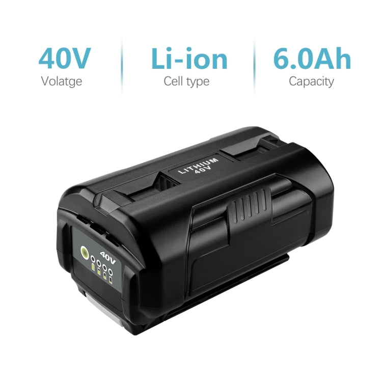 5000mAh For Ryobi OP4026A / OP4050 40V Lawn Mowers Lithium-ion Battery - Lawn Mower, Saws & Accessories by PMc TechLife | Online Shopping South Africa | PMc TechLife | Buy Now Pay Later Mobicred