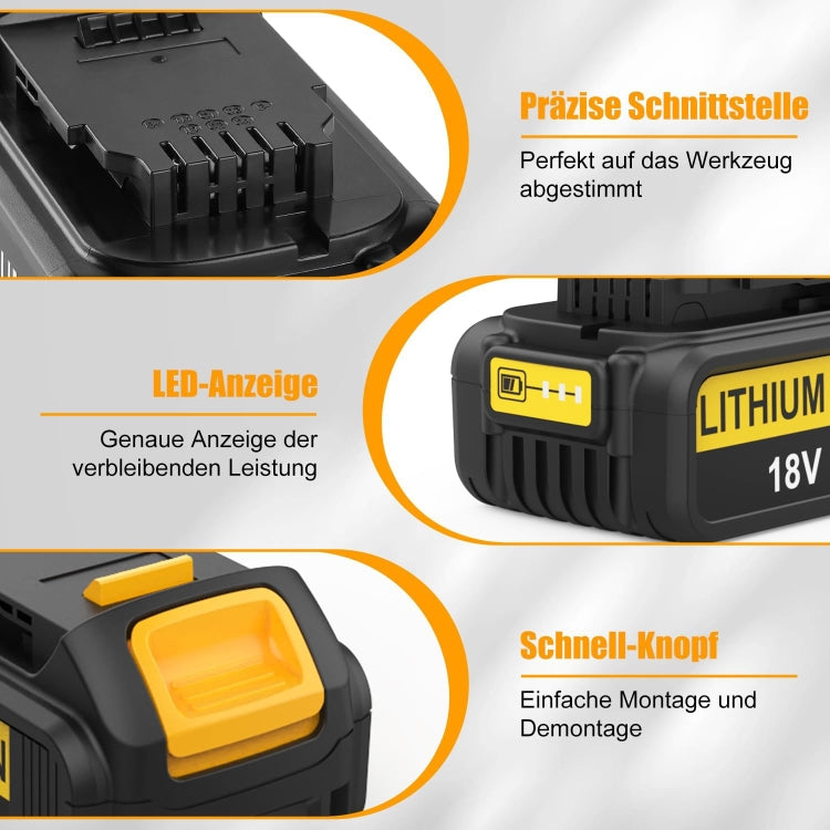 5000mAh For Dewalt DCB180 / DCB181 / DCB200 18V Electrical Tools Spare Battery - Electric Saws & Accessories by PMc TechLife | Online Shopping South Africa | PMc TechLife | Buy Now Pay Later Mobicred