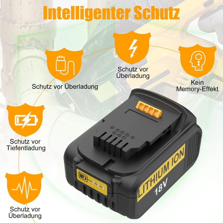 6000mAh For Dewalt DCB180 / DCB181 / DCB200 18V Electrical Tools Spare Battery - free shipping - PMc TechLife - Order now!