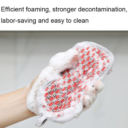 5pcs Double-sided Absorbent Kitchen Dishwashing Sponge Multifunctional Cleaning Rag, Style: Red - Cleaning Tools by PMC Jewellery | Online Shopping South Africa | PMC Jewellery | Buy Now Pay Later Mobicred