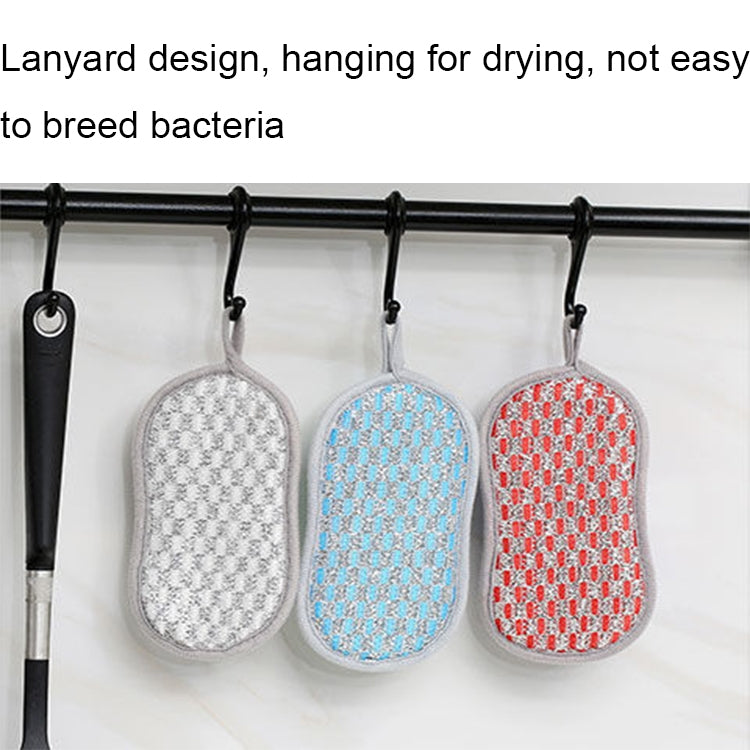 5pcs Double-sided Absorbent Kitchen Dishwashing Sponge Multifunctional Cleaning Rag, Style: Gray - Cleaning Tools by PMC TechLife | Online Shopping South Africa | PMC TechLife | Buy Now Pay Later Mobicred