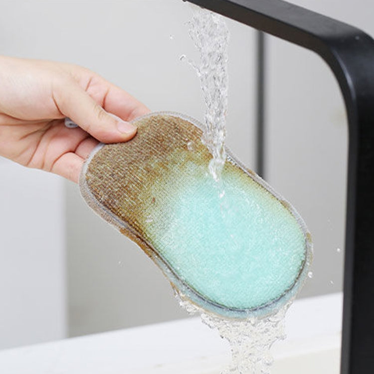 5pcs Double-sided Absorbent Kitchen Dishwashing Sponge Multifunctional Cleaning Rag, Style: Gray - Cleaning Tools by PMC TechLife | Online Shopping South Africa | PMC TechLife | Buy Now Pay Later Mobicred