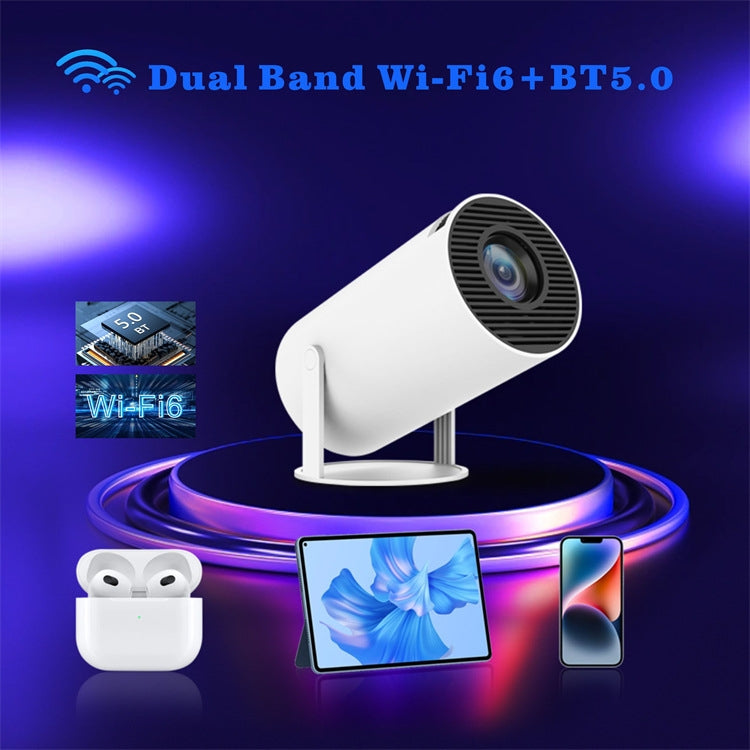 HY300 Smart Projector Android 11.0 System 120 Lumen Portable Projector EU Plug - Mini Projector by PMC TechLife | Online Shopping South Africa | PMC TechLife