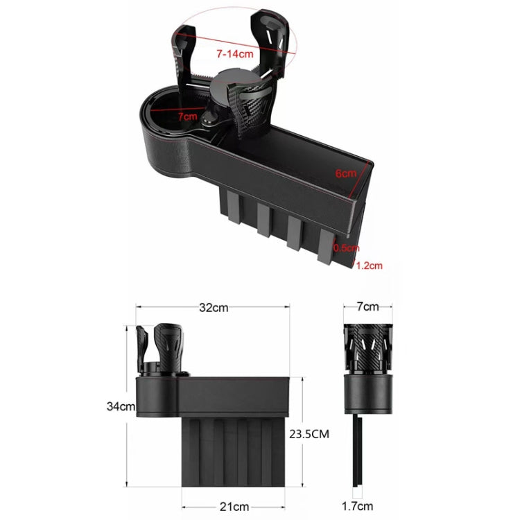 Car Seat Gap Storage Box Car Water Cup Holder Ashtray, Color: Left Brown - Stowing Tidying by PMC TechLife | Online Shopping South Africa | PMC TechLife | Buy Now Pay Later Mobicred