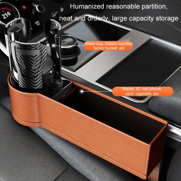 Car Seat Gap Storage Box Car Water Cup Holder Ashtray, Color: Right Carbon Fiber - Stowing Tidying by PMC Jewellery | Online Shopping South Africa | PMC Jewellery | Buy Now Pay Later Mobicred