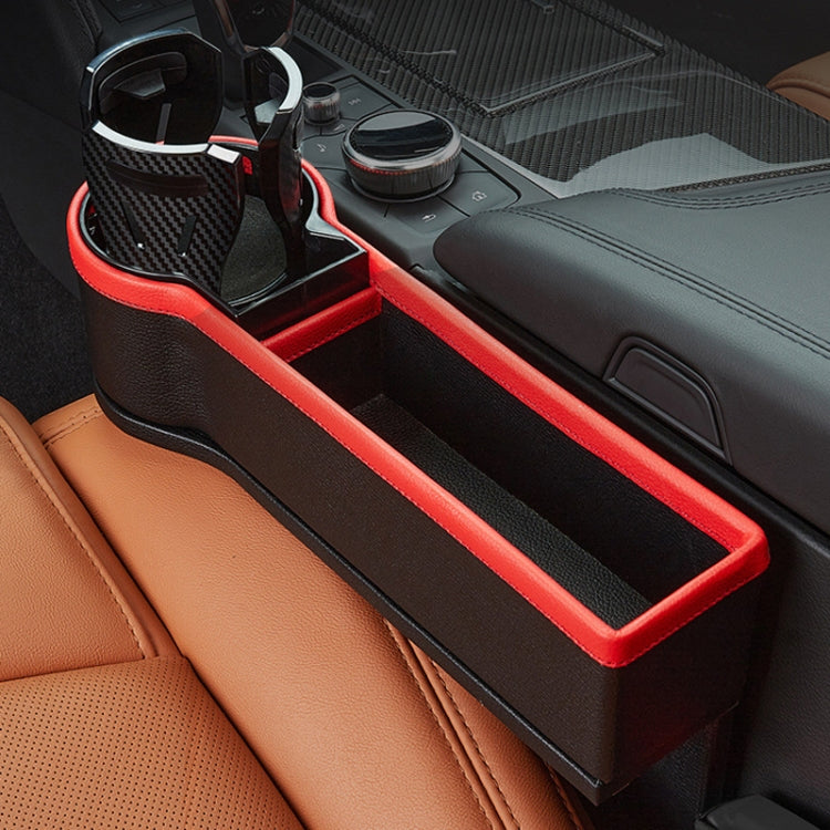 Car Seat Gap Storage Box Car Water Cup Holder Ashtray, Color: Left Carbon Fiber - Stowing Tidying by PMC Jewellery | Online Shopping South Africa | PMC Jewellery | Buy Now Pay Later Mobicred