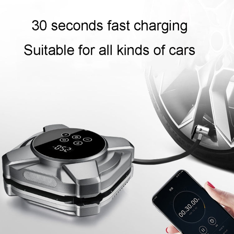 19 Cylinders Car Intelligent Digital Display Inflator Pump Portable Car Tire Pneumatic Engine(Silver) - Inflatable Pump by PMC Jewellery | Online Shopping South Africa | PMC Jewellery