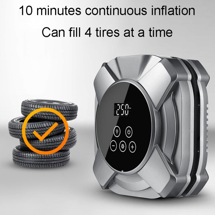 22 Cylinders Car Intelligent Digital Display Inflator Pump Portable Car Tire Pneumatic Engine(Black) - Inflatable Pump by PMC TechLife | Online Shopping South Africa | PMC TechLife