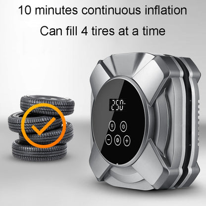 22 Cylinders Car Intelligent Digital Display Inflator Pump Portable Car Tire Pneumatic Engine(Silver) - Inflatable Pump by PMC Jewellery | Online Shopping South Africa | PMC Jewellery