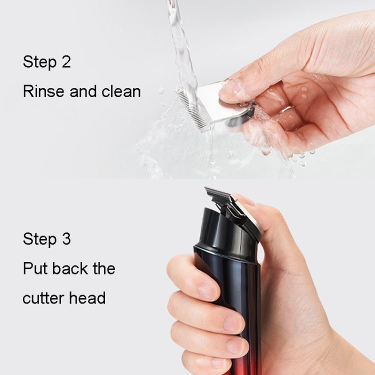 Rechargeable Home Hairdresser Electrical Hair Clippers Hair Shaving Device(Gray) - Shavers & Accessories by PMC TechLife | Online Shopping South Africa | PMC TechLife | Buy Now Pay Later Mobicred