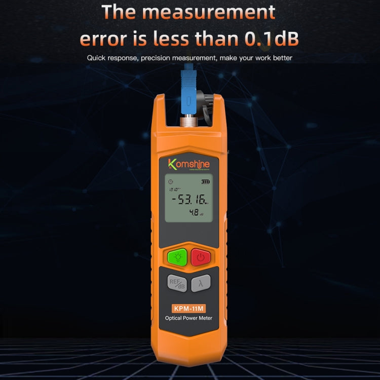 Komshine High Precision Optical Power Meter Mini Fiber Optic Light Attenuation Tester With LED, Specification: A-L/-70dBM to +6DBM - free shipping - PMC Jewellery - Order now!