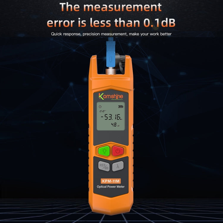 Komshine High Precision Optical Power Meter Mini Fiber Optic Light Attenuation Tester With LED, Specification: C-L/-50DBM to +26DBM - Fiber Optic Test Pen by Komshine | Online Shopping South Africa | PMC Jewellery | Buy Now Pay Later Mobicred