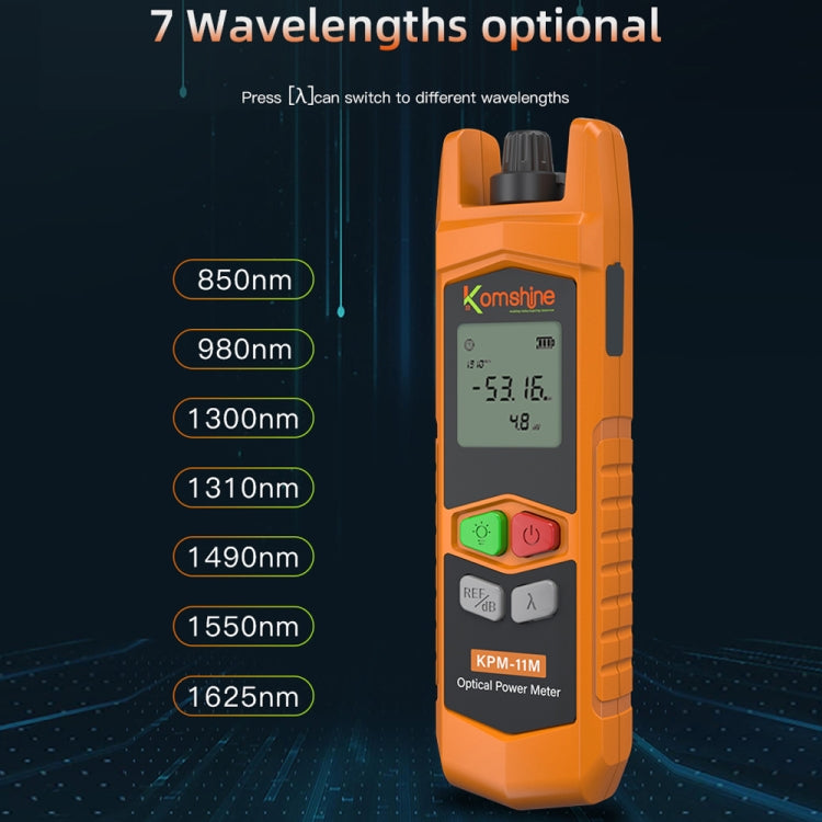 Komshine High Precision Optical Power Meter Mini Fiber Optic Light Attenuation Tester With LED, Specification: A-L/-70dBM to +6DBM - free shipping - PMC Jewellery - Order now!