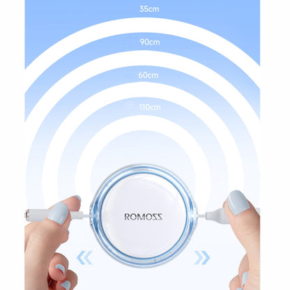 ROMOSS PD100W 3-In-1 Retractable Data Cable Type-C/USB-C To 8 Pin & Type-C & Micro Line 1.1m(Blue) - Multifunction Cable by ROMOSS | Online Shopping South Africa | PMC Jewellery | Buy Now Pay Later Mobicred