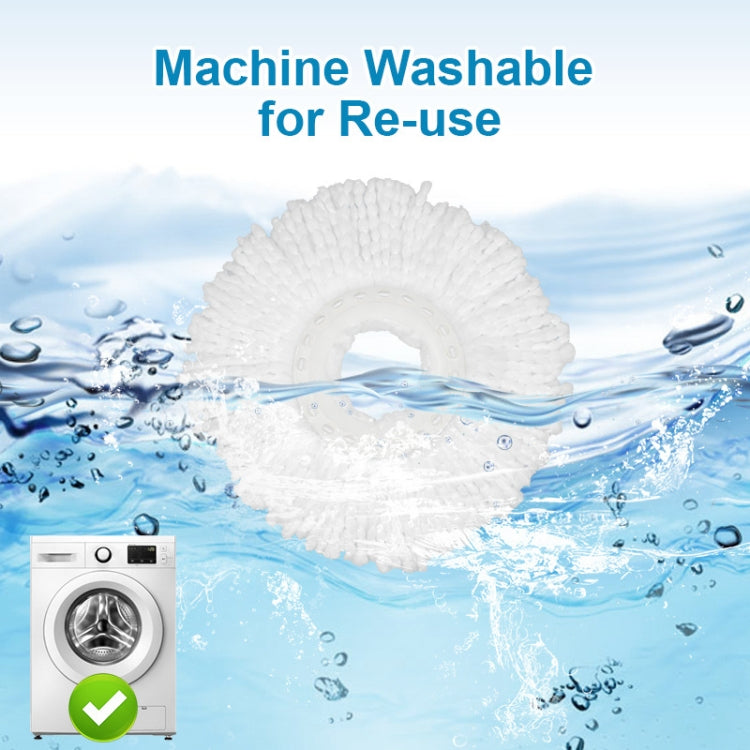 Fine Fiber Mop Pad For 15.8-16cm 360 Rotating Mop Cotton Yarn Replacement Cloths(White) - Handheld Cleaner & Mops by PMc TechLife | Online Shopping South Africa | PMc TechLife | Buy Now Pay Later Mobicred