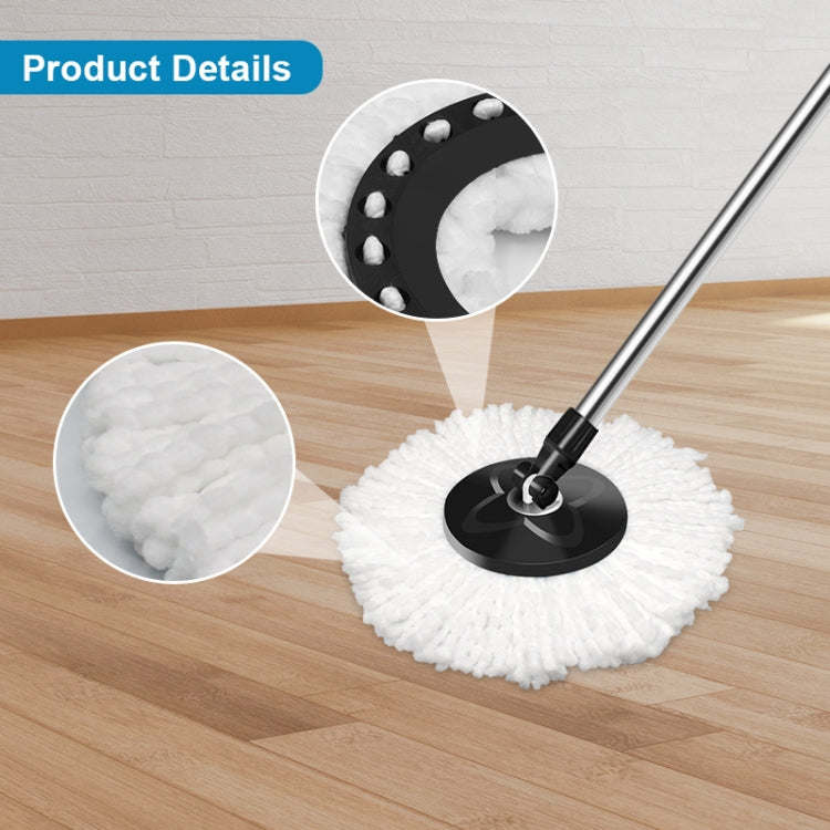 Fine Fiber Mop Pad For 15.8-16cm 360 Rotating Mop Cotton Yarn Replacement Cloths(Black) - Handheld Cleaner & Mops by PMc TechLife | Online Shopping South Africa | PMc TechLife | Buy Now Pay Later Mobicred