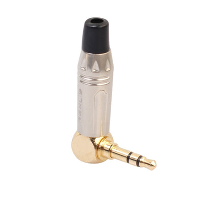 Zinc Alloy L-Shaped 90 Degree 3.5mm Stereo Headset Wire Welding Plug - Audio Adapter by PMC Jewellery | Online Shopping South Africa | PMC Jewellery