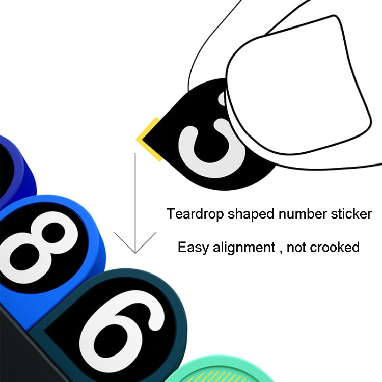 bbdd Temporary Parking License Plate Concealable Car Removal Number Plate(Rainbow Edition) - Parking Card by bbdd | Online Shopping South Africa | PMC TechLife | Buy Now Pay Later Mobicred