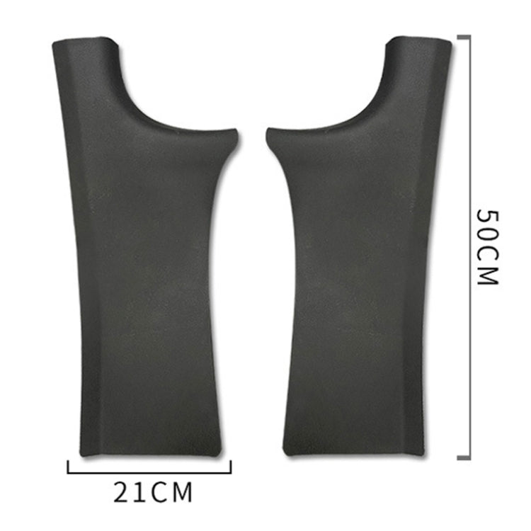 For Tesla Model Y Rear Door Built-In Sill Strip Rear Seats Anti-Kick Leather Protective Pad(Black) - Seat Accessories by PMC TechLife | Online Shopping South Africa | PMC TechLife | Buy Now Pay Later Mobicred