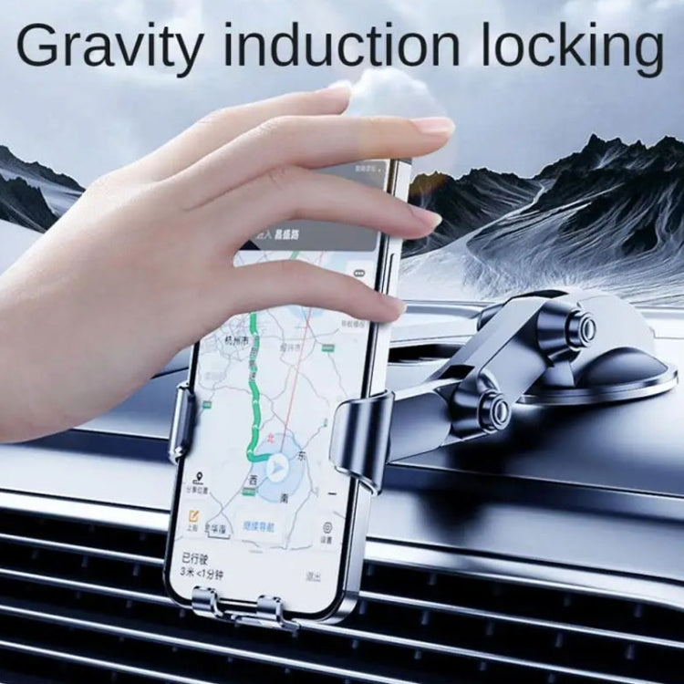 SHUNWEI SD-1132B Car Phone Suction Cup + Air Vent Holder Gravity Sensing Support Bracket(Gray) - Car Holders by SHUNWEI | Online Shopping South Africa | PMC TechLife | Buy Now Pay Later Mobicred