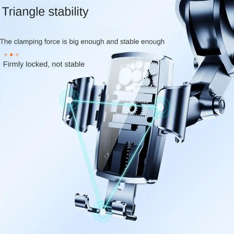 SHUNWEI SD-1132B Car Phone Suction Cup + Air Vent Holder Gravity Sensing Support Bracket(Gray) - Car Holders by SHUNWEI | Online Shopping South Africa | PMC TechLife | Buy Now Pay Later Mobicred