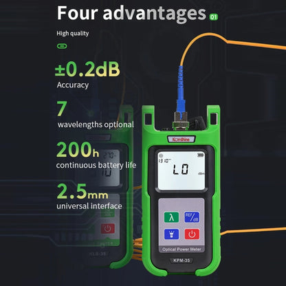 Komshine High-Precision Optical Power Meter Optical Cable Line Tester, Model: KPM-35-A/-70DBM to +6DBM - Fiber Optic Test Pen by Komshine | Online Shopping South Africa | PMC Jewellery | Buy Now Pay Later Mobicred